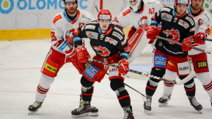 Hokejisté HC Olomouc doma těsně prohráli s Třincem