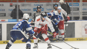 Hokejisté HC Olomouc prohráli v Hradci