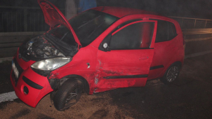 U Olomouce na dálnici se včera večer bouralo