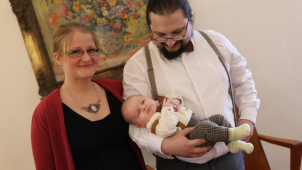 První Olomoučan letošního roku byl poprvé na radnici