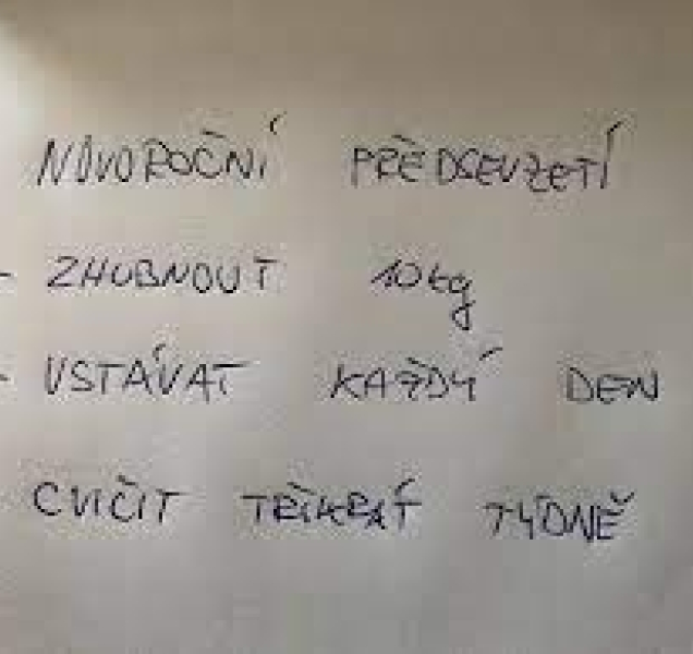 Novoroční předsevzetí. Ano, nebo ne?