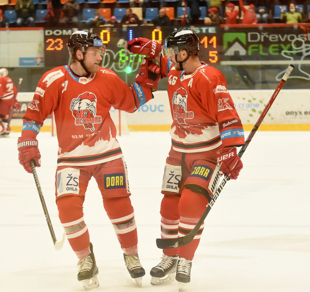 Hokejisté HC Olomouc Jágra a spol. přehráli