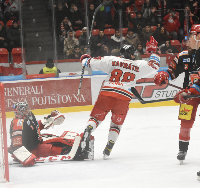Hokejisté HC Olomouc vyhráli nad Hradcem