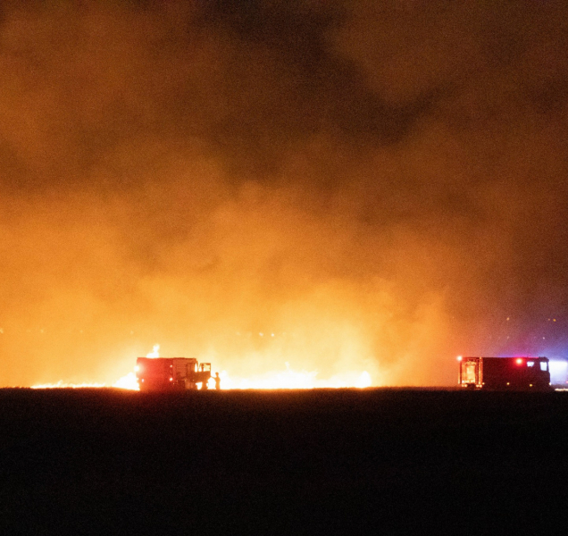 Kombajnista způsobil rozsáhlý požár