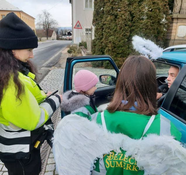 Děti na Šumpersku si zahrály na policisty, kontrolovaly řidiče