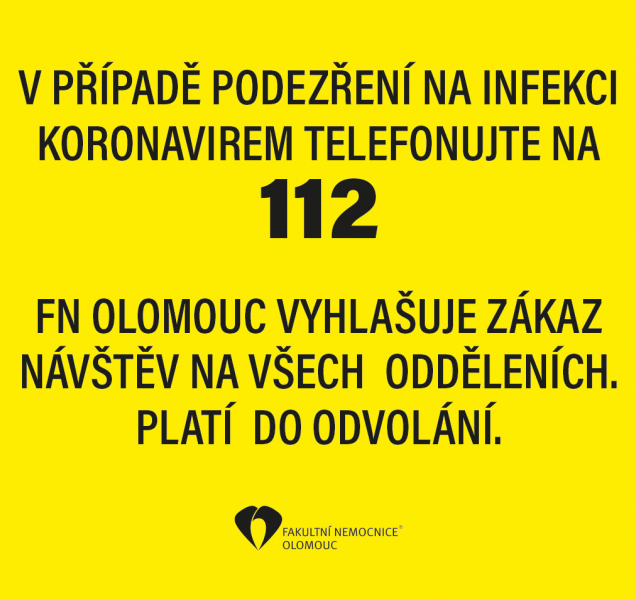 Fakultka zakázala návštěvy a zřídila speciální čekárnu