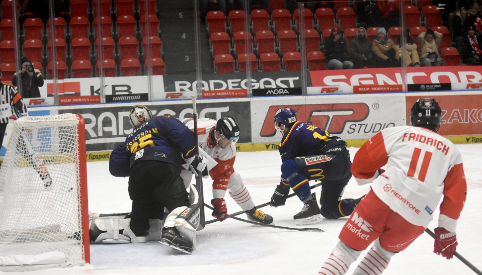 Hokejistů HC Olomouc jeden gól na výhru nestačil